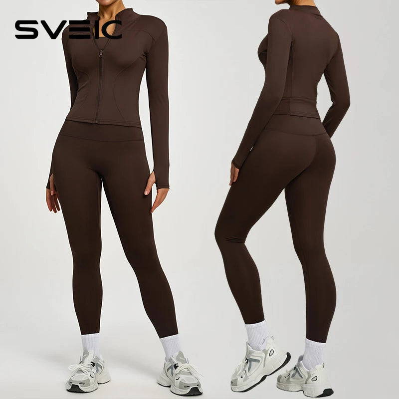 SVEIC Yoga Coat Sports Clothes