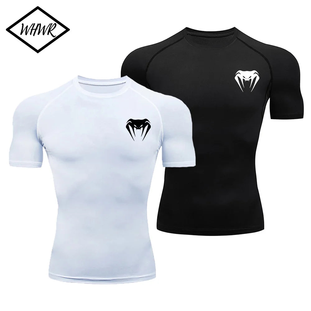 Compression T-Shirt Men Bodybuilding Sportswear